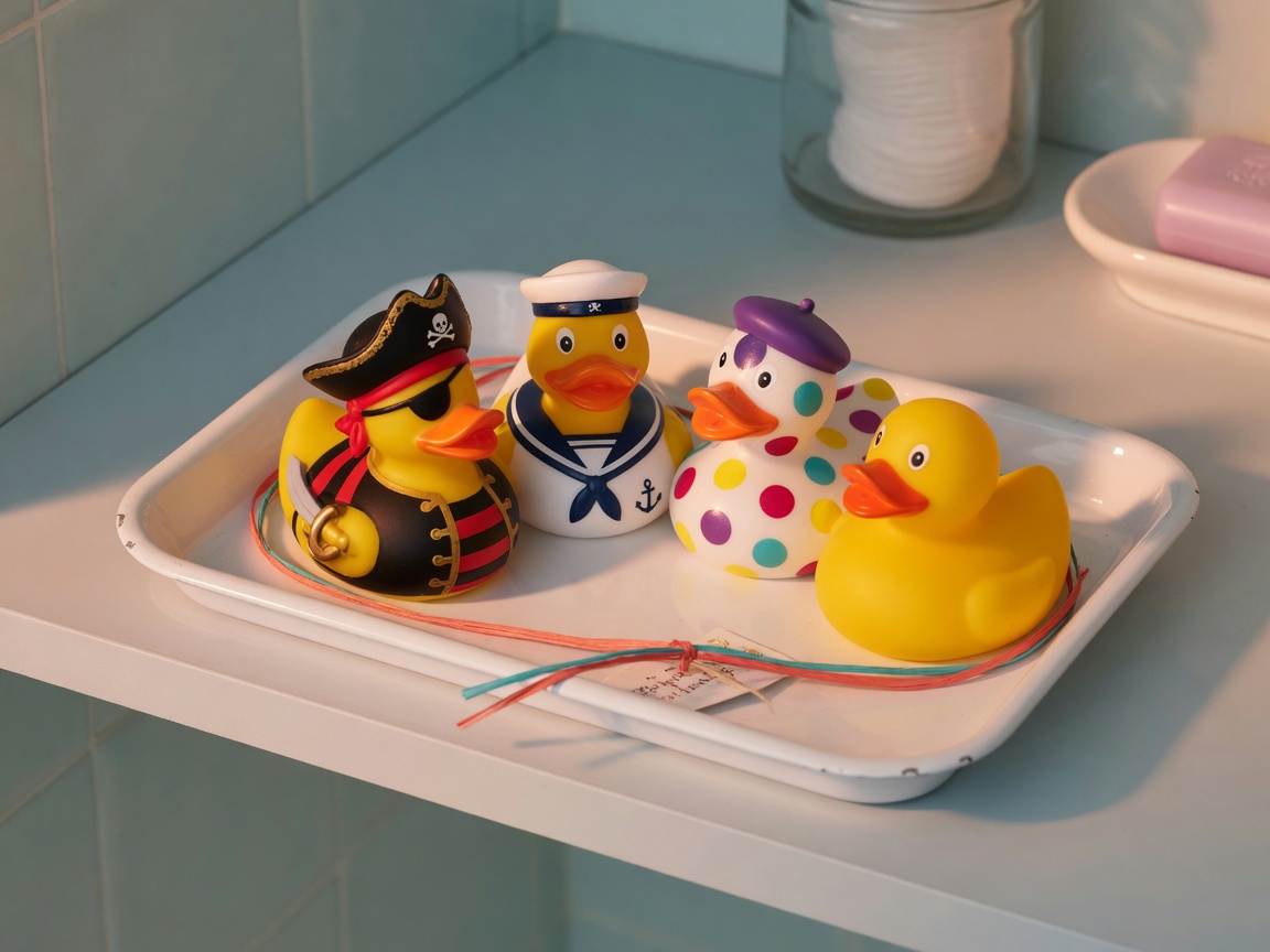 Novelty flock — Pirate, sailor, spots — a tray, not a singleton