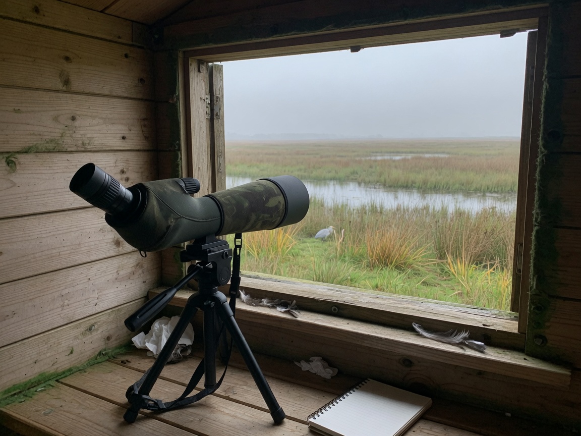 Spotting scope — When 8×42 is not enough and the hide has a shelf