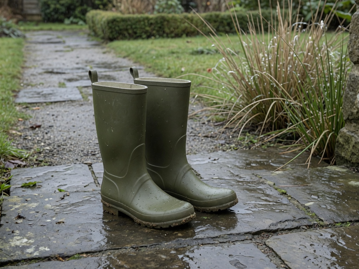 Wellington boots — The pair that gets the hide path done